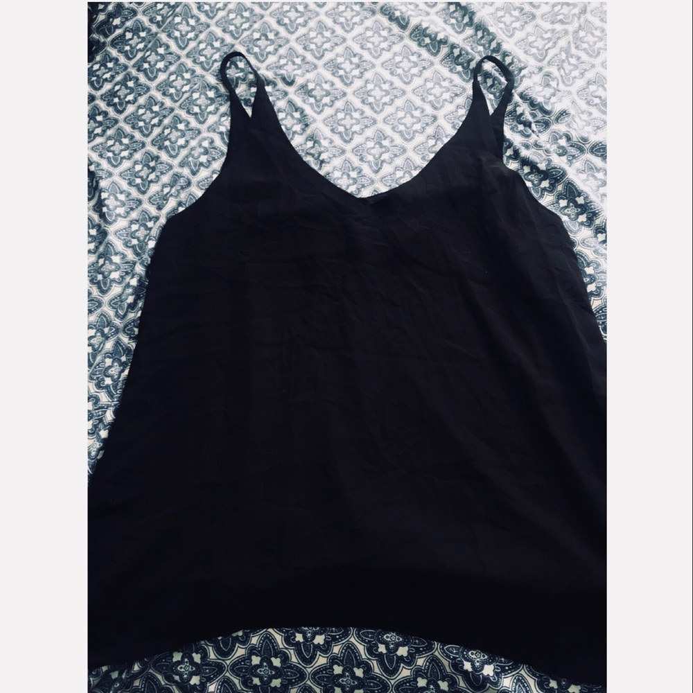 Black flowy tank top